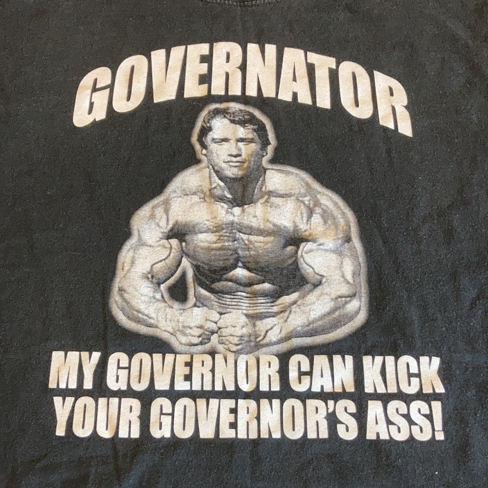 Vintage Governator Schwartzenegger Shirt ~ L